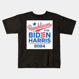 Republicans For Biden 2024 Kids T-Shirt